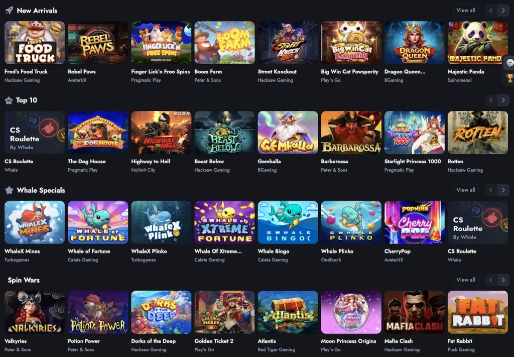 Whale slots
